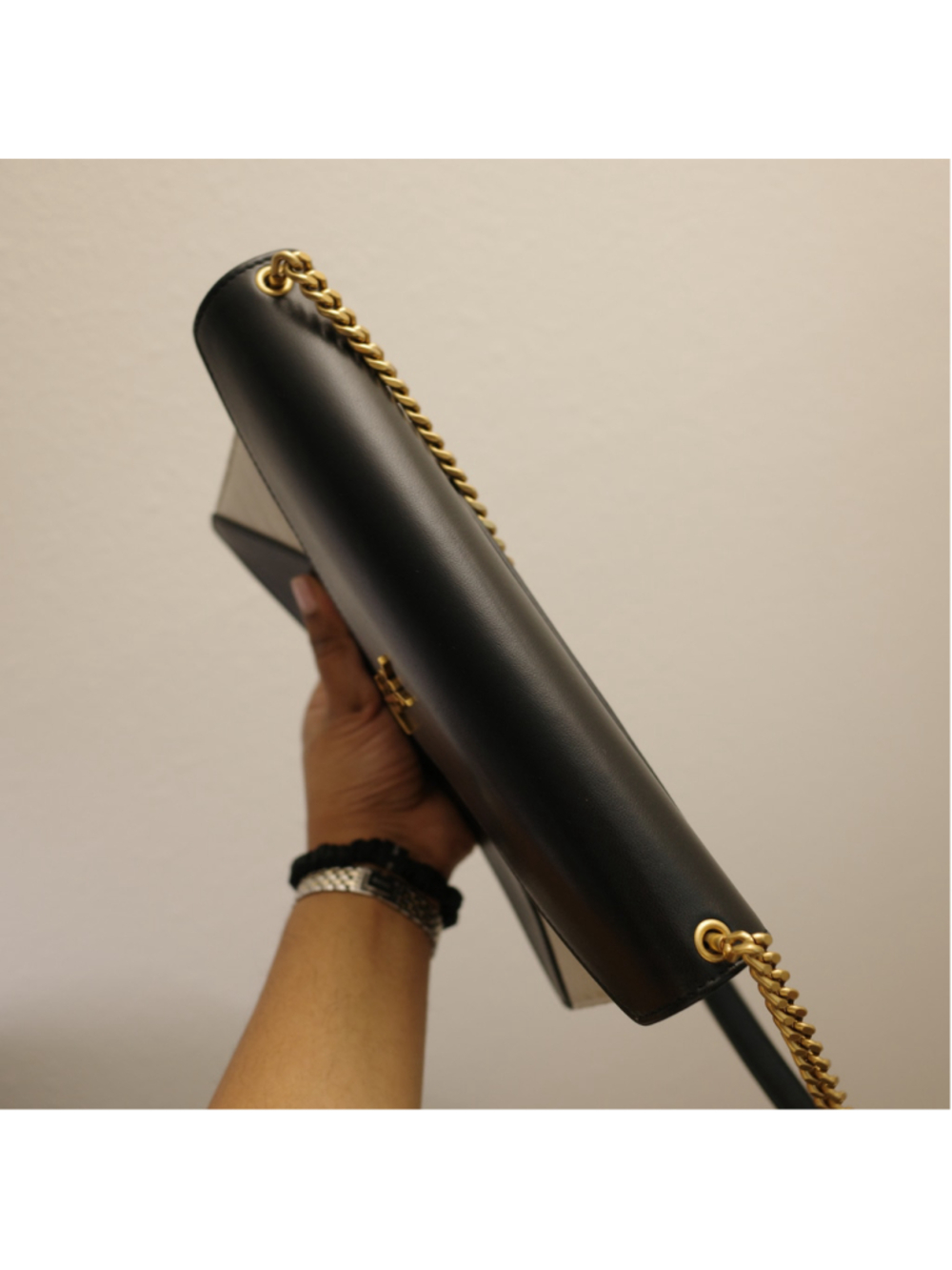 YSL Saint Laurent Gaby Quilted Lambskin Envelope Shoulder Bag - Picture 6 of 16